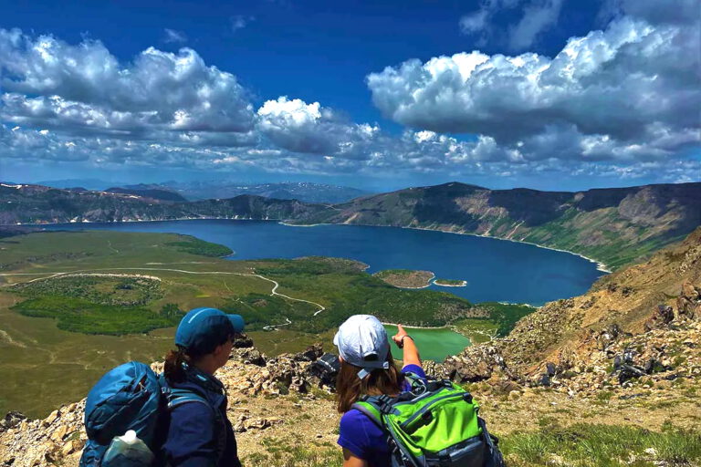 Two Women at Nemrut Crater