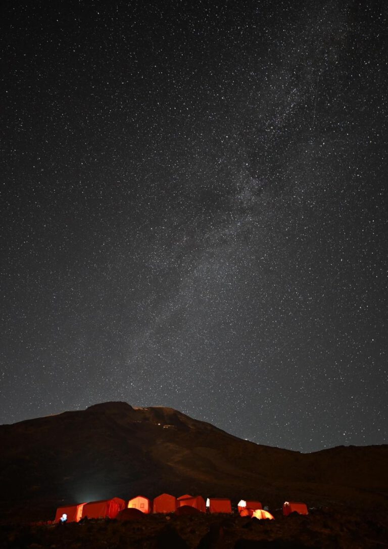 Base Camp Ararat at night