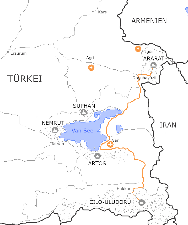 Karte Cilo-Ararat
