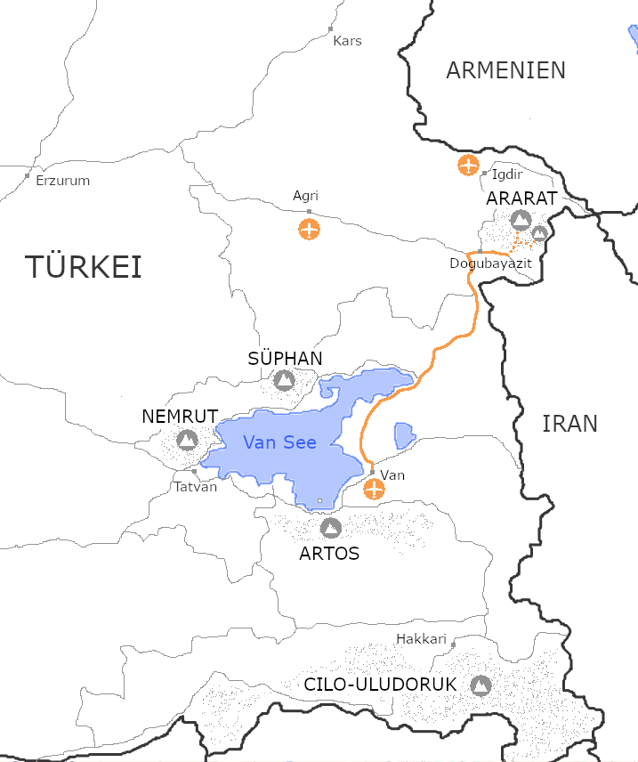 Karte kleiner-und-grosser-Ararat